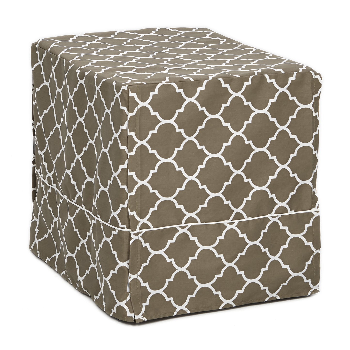 Dog Crate Cover, Brown Geometric Pattern, 42"