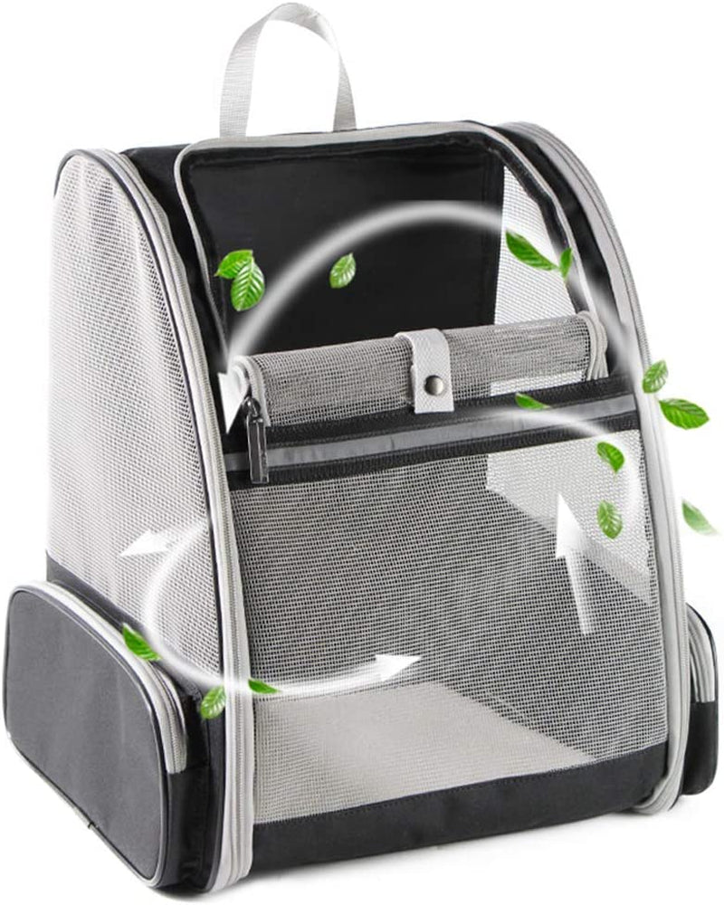 Innovative Traveler Bubble Backpack Pet Carriers for Cats and Dogs (Black)